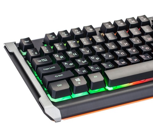 Клавиатура Оклик 717G BLACK DEATH черный/серый USB Multimedia for gamer LED Клавиатура Оклик 717G BLACK DEATH черный/серый USB Multimedia for gamer LED