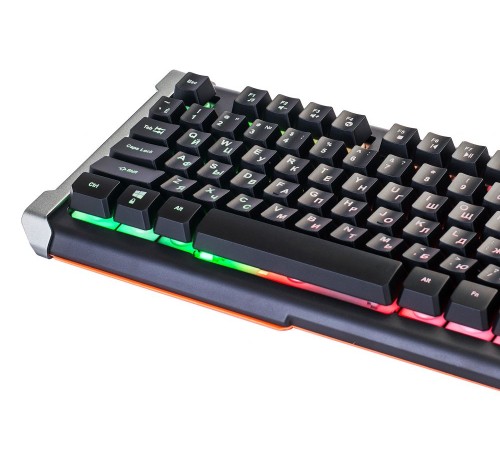 Клавиатура Оклик 717G BLACK DEATH черный/серый USB Multimedia for gamer LED Клавиатура Оклик 717G BLACK DEATH черный/серый USB Multimedia for gamer LED
