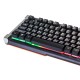 Клавиатура Оклик 717G BLACK DEATH черный/серый USB Multimedia for gamer LED