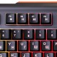 Клавиатура Оклик 717G BLACK DEATH черный/серый USB Multimedia for gamer LED