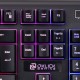 Клавиатура Оклик 717G BLACK DEATH черный/серый USB Multimedia for gamer LED
