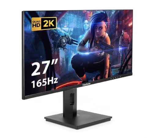 LCD ExeGate 27" EG2707A Combat {IPS 2560x1440 165Hz 1ms 16:9 400cd 1000:1 2xHDMI1.4 DisplayPort USB Speakers} [EX295595RUS]