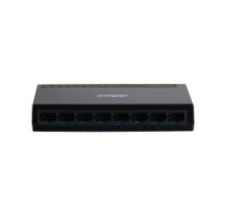 DAHUA DH-PFS3008-8GT-L 8-портовый гигабитный неуправляемый коммутатор, 8xRJ45 1Gb, коммутационная ёмкость 16 Гбит/с, передача пакетов 11.9 Мпак/с, таблица МАС-адресов 2K, пластик
