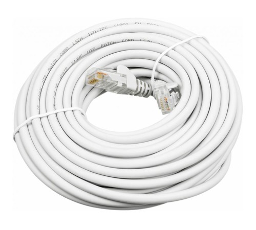Патч-корд Lanmaster LAN-PC45/U5E-5.0-WH вилка RJ-45-вилка RJ-45 кат.5е 5м белый LSZH (уп.:1шт)