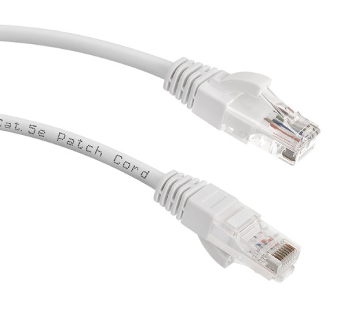 Патч-корд Lanmaster LAN-PC45/U5E-5.0-WH вилка RJ-45-вилка RJ-45 кат.5е 5м белый LSZH (уп.:1шт)