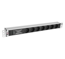 Блок распределения питания Rem Rem-10 R-10-7S-FI-440-Z гор.размещ. 7xSchuko базовые 10A без вилки