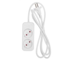 Rexant 13-4001 Удлинитель STANDARD 2 гнезда, 3м, 2х1,0мм?, б/з, белый