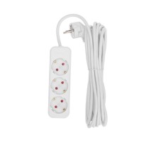 Rexant 13-4011 Удлинитель STANDARD 3 гнезда, 5м, 3х1,0мм?, с/з, белый