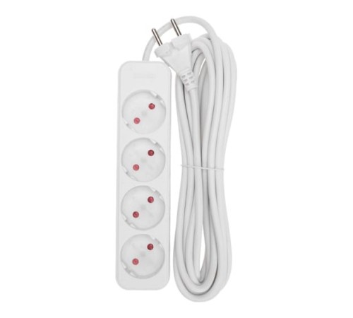 Rexant 13-4025 Удлинитель STANDARD 4 гнезда, 5м, 2х1,0мм?, б/з, белый Rexant 13-4025 Удлинитель STANDARD 4 гнезда, 5м, 2х1,0мм?, б/з, белый