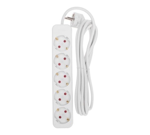 Rexant 13-4029 Удлинитель STANDARD 5 гнезд, 3м, 3х1,0мм?, с/з, белый