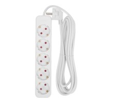 Rexant 13-4030 Удлинитель STANDARD 5 гнезд, 5м, 3х1,0мм?, с/з, белый