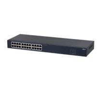 DAHUA DH-SF1024 24-портовый неуправляемый коммутатор, 24xRJ45 100Mb, коммутация 4.8 Гбит/с, MAC-таблица 8К, металл