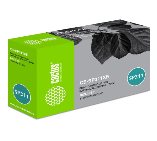 Картридж лазерный Cactus CS-SP311XE 821242 черный (6400стр.) для Ricoh SP 311DN/311DNw/325DNw