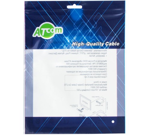 Кабель VGA <=> DVI-I 1.8 m (DVI-I Dual link, черный) ATcom VGA - DVI-I 1.8 м (AT6143) Кабель VGA <=> DVI-I 1.8 m (DVI-I Dual link, черный) ATcom VGA - DVI-I 1.8 м (AT6143)
