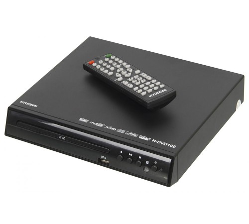 Плеер DVD Hyundai H-DVD100 черный ПДУ Плеер DVD Hyundai H-DVD100 черный ПДУ