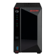 Cетевое хранилище ASUSTOR AS5402T 2-Bay NAS/Media player/Intel Celeron N5105 2.0GHz up to 2.9GHz, 4GB SO-DIMM DDR4, noHDD(HDD,SSD),/2x 2,5Gb (LAN)/3xUSB3.2,HDMI; 90IX01R1-BW3S20 (AS5402T)