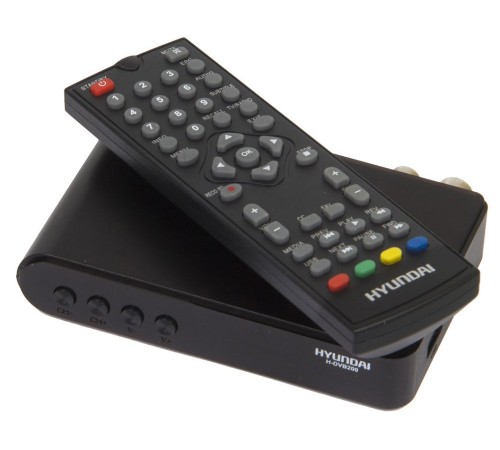 Ресивер DVB-T2 Hyundai H-DVB200 черный