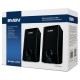 Колонки пластиковые SVEN 318, чёрный, акустическая система 2.0 (USB, мощность 2x2.5 Вт(RMS)), черный SVEN 318 (SV-015176)