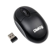 Мышь MROC-10U Dialog Comfort RF 2.4G Optical - 3 кнопки + ролик прокрутки, USB, черная