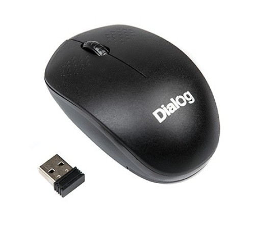 Мышь MROC-13U Dialog Comfort RF 2.4G Optical - 3 кнопки + ролик прокрутки, USB, черная