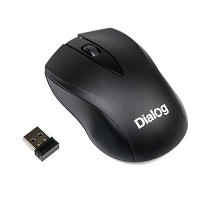 Мышь MROC-15U Dialog Comfort RF 2.4G Optical - 3 кнопки + ролик прокрутки, USB, черная