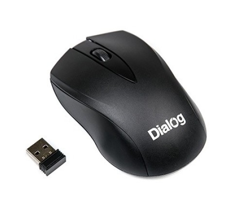 Мышь MROC-15U Dialog Comfort RF 2.4G Optical - 3 кнопки + ролик прокрутки, USB, черная