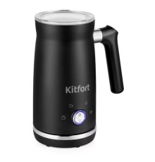 Капучинатор, Kitfort, КТ-785, Мощность 500W, Ёмкость 0.3л, Пластиковый корпус, Вспенивание без нагрева, Вспенивание с нагревом, Плотная пенка с нагревом, Черный
