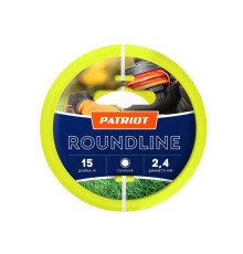Леска для садовых триммеров Patriot Roundline d=2.4мм L=15м (805201017)