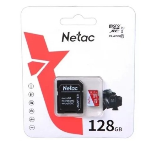 Флеш карта microSDXC 128Gb Netac (NT02P500ECO-128G-R)