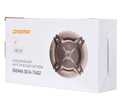 Колонки автомобильные Digma DCA-T402 180Вт 86дБ 4Ом 10см (4дюйм) (ком.:2кол.) коаксиальные двухполосные Колонки автомобильные Digma DCA-T402 180Вт 86дБ 4Ом 10см (4дюйм) (ком.:2кол.) коаксиальные двухполосные
