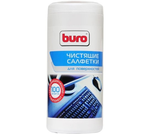 Салфетки Buro BU-Asurface для поверхностей туба 100шт влажных