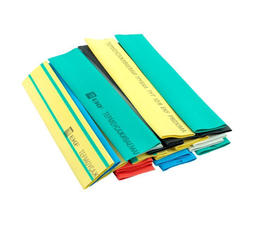 Трубка термоусаживаемая ТУТ нг 12/6 (7 цветов по 3шт) 100мм PROxima