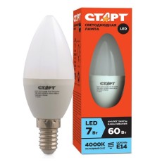СТАРТ (4670012296171) Светодиодная лампа ECO LEDCandleE14 7W 40 10/100