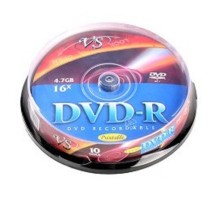 DVD-R Диски VS 4.7Gb, 16x, Сake Box 10шт.