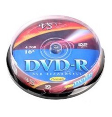 DVD-R Диски VS 4.7Gb, 16x, Сake Box 10шт.