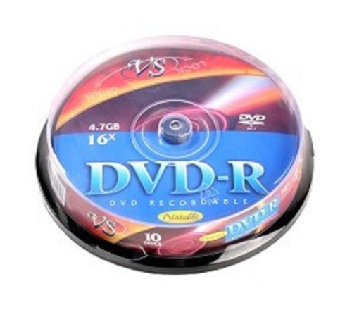 DVD-R Диски VS 4.7Gb, 16x, Сake Box 10шт. DVD-R Диски VS 4.7Gb, 16x, Сake Box 10шт.