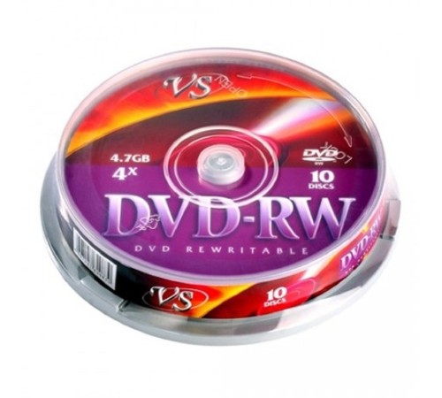 Диски VS DVD-RW 4,7 GB 4x CB/10