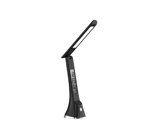 Ultraflash UF-821 C02 черный (Led, светильник настольный, 7Вт, дисплей, смена цвет.темп, кожа)