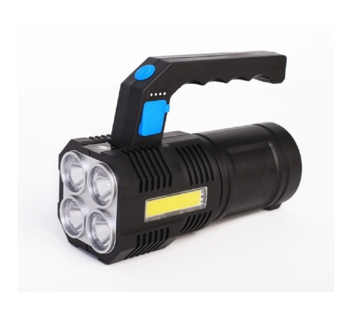 Ultraflash LED53766 (фонарь акк 4В, черн., 4LED+COB, 3 Вт, 4 реж, USB, бокс са)