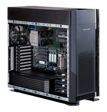 Серверная платформа Supermicro SuperWorkstation Full Tower 551A-T W-3400 Xeon/no DIMM(16) only DDR5/SATARAID HDD(4)LFF/1x10Gbe, 1x1Gbe/6xPCIex5-16/4xM.2/2x2000W (SYS-551A-T)