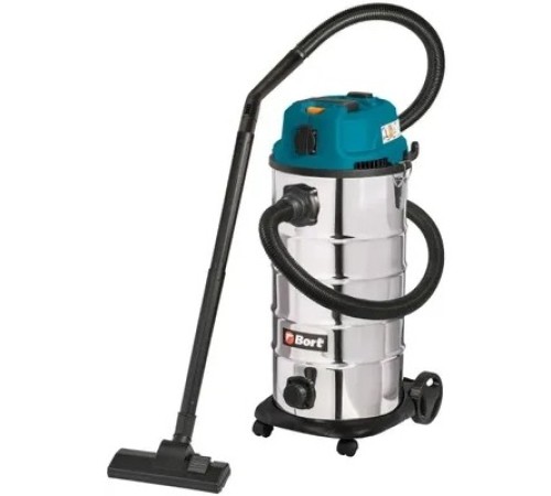 Bort Пылесос для сухой и влажной уборки BSS-1640-STORM {бак 40 л; 1600 Вт;  шланг 3 м; всасывание 270 Вт; Уровень шума 78 дБ; Вес 6,9 кг; Напряжение 220 В; аксессуаров 12 шт, гарантия 2 г} [93417517]