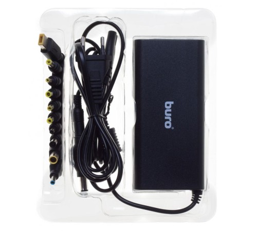 Блок питания Buro BUM-1130M90 ручной 90W 12V-20V 11-connectors 3.75A 1xUSB 1A от бытовой электросети LED индикатор