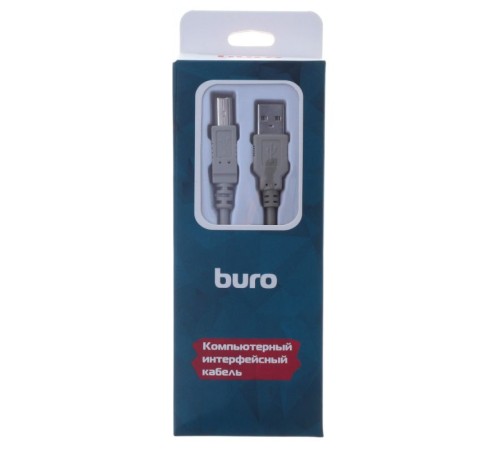 Кабель Buro BHP RET USB_BM18 USB A(m) USB B(m) 1.8м серый блистер Кабель Buro BHP RET USB_BM18 USB A(m) USB B(m) 1.8м серый блистер