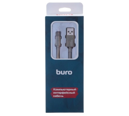 Кабель Buro BHP RET USB_MINI18 USB (m)-mini USB (m) 1.8м серый