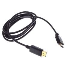 Кабель аудио-видео Buro DisplayPort (m)/HDMI (m) 1.8м. феррит.кольца Позолоченные контакты черный (BHP RET HDMI_DPP18)