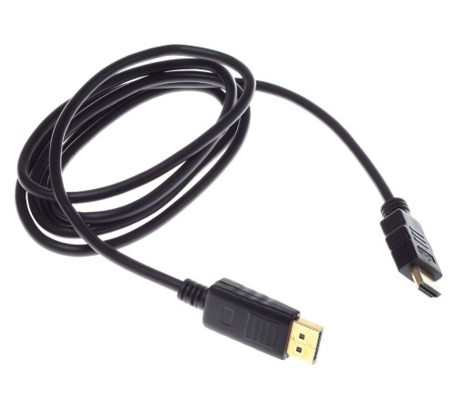 Кабель аудио-видео Buro DisplayPort (m)/HDMI (m) 1.8м. феррит.кольца Позолоченные контакты черный (BHP RET HDMI_DPP18)