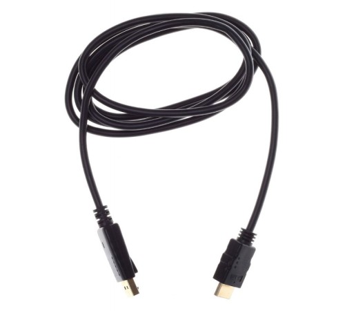 Кабель аудио-видео Buro DisplayPort (m)/HDMI (m) 1.8м. феррит.кольца Позолоченные контакты черный (BHP RET HDMI_DPP18)