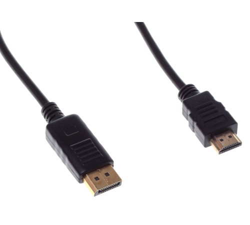Кабель аудио-видео Buro DisplayPort (m)/HDMI (m) 1.8м. феррит.кольца Позолоченные контакты черный (BHP RET HDMI_DPP18)
