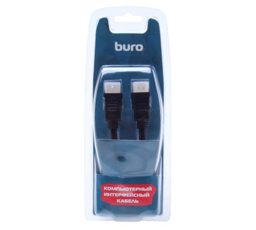 Кабель аудио-видео Buro HDM 2.0 HDMI (m)/HDMI (m) 1.8м. Позолоченные контакты черный (BHP RET HDMI18-2) Кабель аудио-видео Buro HDM 2.0 HDMI (m)/HDMI (m) 1.8м. Позолоченные контакты черный (BHP RET HDMI18-2)