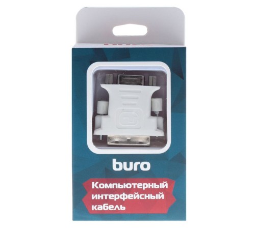 Адаптер Buro BHP RET ADA_DVI-VGA DVI-I(m) VGA (f) серый блистер Адаптер Buro BHP RET ADA_DVI-VGA DVI-I(m) VGA (f) серый блистер